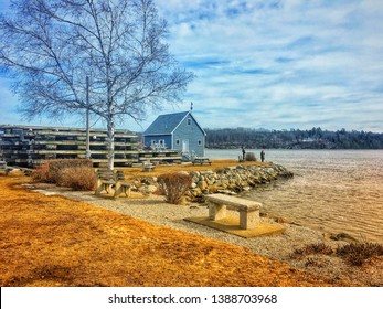 A House At Penobscot River In Bucksport,Me.USA