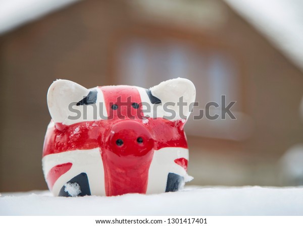 frozen piggy bank