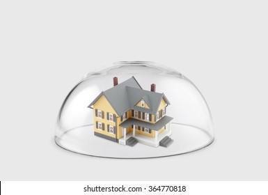 House Protected Under A Glass Dome 