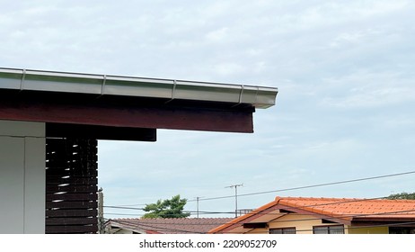 House Rain Gutter Sky Roof