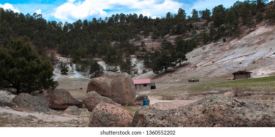 House Of Raramuri, Tarahumara Mountain Range, Chihuahua, Mexico.