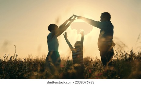 house roof symbol. happy family rays sunlight. buying new home large family. epotheka invest home ownership. child mother father parents family. construction family housing. rental real estate credit. - Powered by Shutterstock