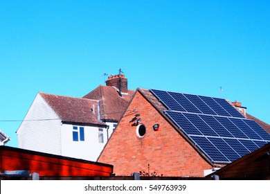 Solar Panels Uk House Images Stock Photos Vectors
