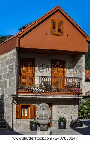 House with style in Combarro, Pontevedra province, Galicia, Spain