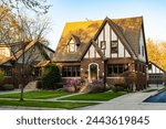 house in suburb. residential house outdoor. suburban home in neighborhood. suburban house architecture. modern suburban cottage. architecture concept. insure housing