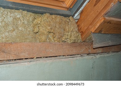 House Thermal Insulation With Mineral Wool Roof