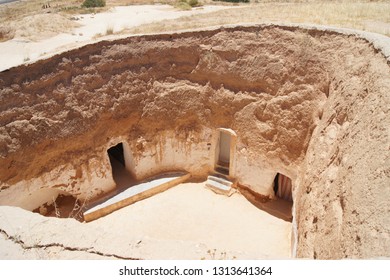 House Under The Ground In The Desert,Matmata