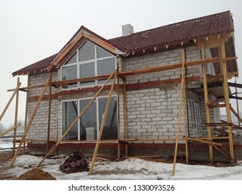 House under reconstruction.