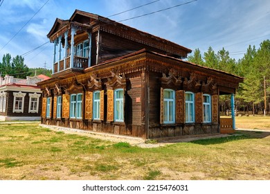 The house of the urban intelligentsia of the late 19th- early 20th century in the Ethnographic Museum of the Peoples of Transbaikalia. Ulan-Ude, Republic of Buryatia, Russia