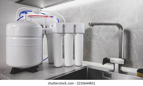 House Water Filtration System. Osmosis Deionization System.