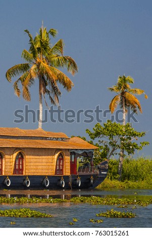 Similar – Image, Stock Photo House in the Kerala backwaters