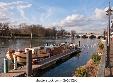 Houseboat At Kingston Bridge