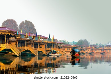 Houseboats in Kashmir, Jammu and Kashmir, India