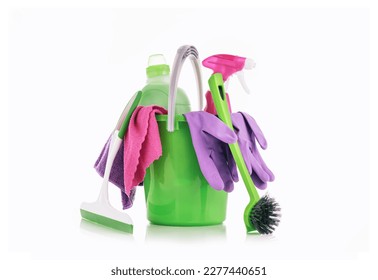 Bathroom Cleaning Kit Stock Photo, Picture and Royalty Free Image. Image  21750098.