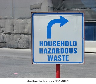 Household Hazardous Waste Sign