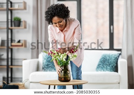 Image, Stock Photo Bouquet on a table in an outdoor cafe