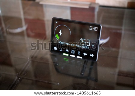 Household smart meter on a cooker