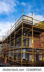 Houses Being Built On A Brownfield Site At Southport, UK.