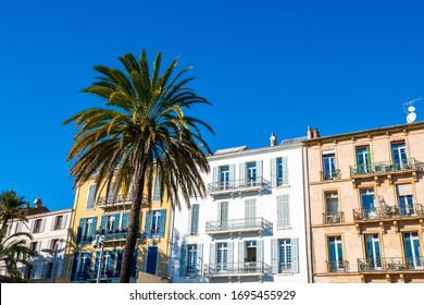 Houses at Hyeres in the mediterranean coast of France