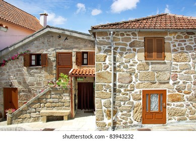 Houses At North Of Portugal, Minho Region.