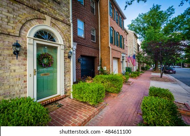 Houses In The Old Town Of Alexandria, Virginia.