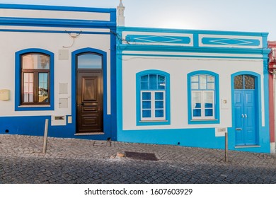 Houses In The Old Town Of Lagos, Portugal.