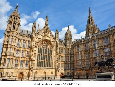 Houses of Parliament architecture, London, UK