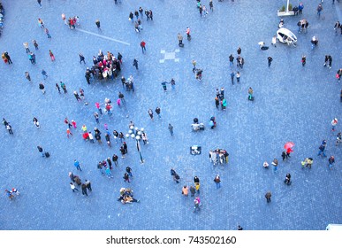 Houses And People From Above
