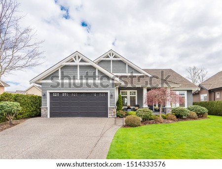 Similar – Image, Stock Photo House in front of the mountain