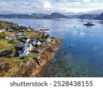 Houses in the village of Plockton, Wester Ross, Scotland