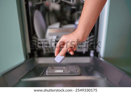 Image, Stock Photo dishwashing service Rinse