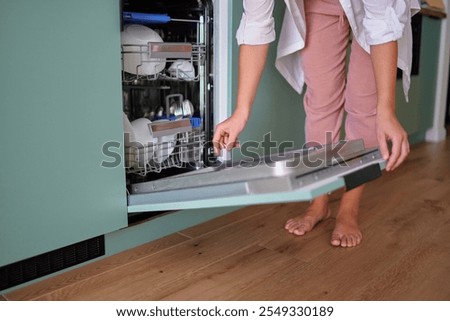 Similar – Image, Stock Photo dishwashing service Rinse