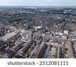 Housing in Crewe, Cheshire, England, aerial view