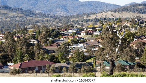 Housing In A Rural Town In Australia Which Continues To Grow