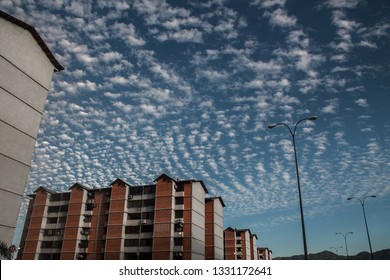 housing structures with impressive patterns in the skies