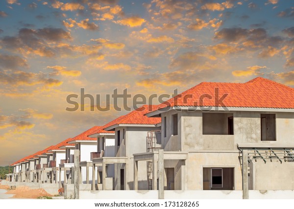 Housing subdivision or housing development. Also
call tract housing consist of house and construction site in large
tract of land that divided into smaller. Business process by
developer and builder.
