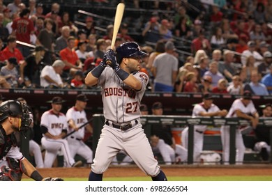 for the Houston Astros at Chase Field in in Phoenix AZ USA August 14,2017.