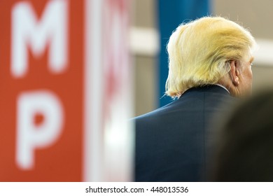 HOUSTON - FEBRUARY 25, 2016: Donald Trump Speaks To The Media After The Republican National Committee Debate.