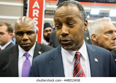 HOUSTON - FEBRUARY 25, 2016: Dr. Ben Carson Speaks To The Media After The Republican National Committee Debate.