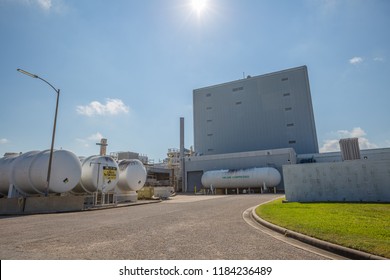 HOUSTON, TEXAS - August, 2018: Inside  The Lyndon B. Johnson Space Center (JSC) In Houston, Texas. 