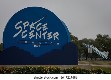 Houston, Texas - February 11, 2020: NASA Space Center Near Display Aircrafts