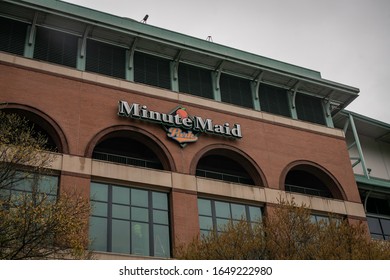 Houston, Texas - February 11, 2020: MLB's Houston Astros' Minute Maid Park Stadium