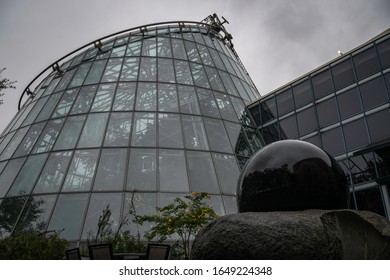 Houston, Texas - February 11, 2020: Houston Museum Of Natural Science Glass Exterior