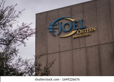 Houston, Texas - February 11, 2020: Joel Osteen Ministries At Lakewood Mega Church