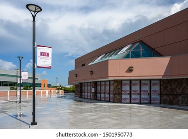 Houston, Texas - September 11, 2019: Health And Physical Education Arena At The Texas Southern University. TSU Will Host The Third Democtratic Primary Debate In September 2019