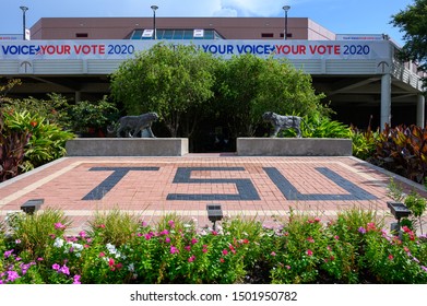 Houston, Texas - September 11, 2019: Health And Physical Education Arena At The Texas Southern University. TSU Will Host The Third Democtratic Primary Debate In September 2019