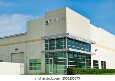 Houston, Texas USA 07-05-2021: Timberlake Cabinetry Office Building Exterior In Houston, TX. Manufacturer And Supplier Of Domestic Kitchen Cabinets.