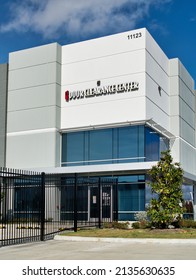 Houston, Texas USA 12-05-2021: Door Clearance Center Office Building Exterior In Houston, TX. Manufacturer And Distributor Of Doors And Cabinetry.