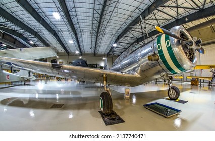 Houston, Texas  USA 7-29-2021 
Vultee BT-13 World War II Aircraft.
On Display At Lone Star Flight Museum.