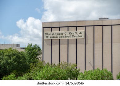 HOUSTON, TEXAS, USA- AUGUST 10, 2019-  The Christopher C. Kraft Jr. Mission Control Center At The Johnson Space Center In Houston Texas